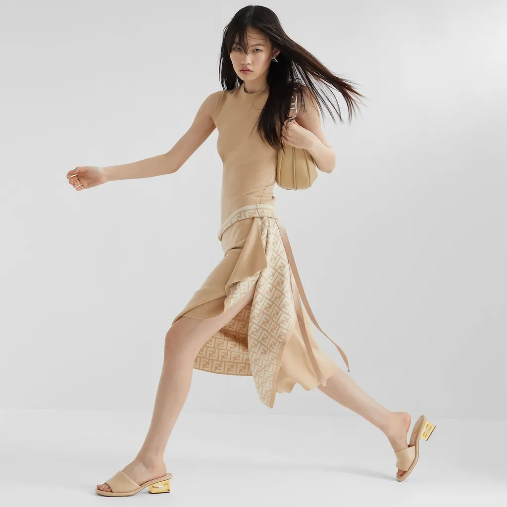 Beige Wool Top