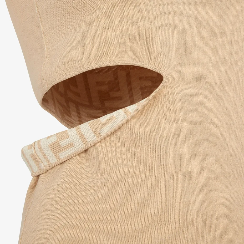 Beige Wool Top