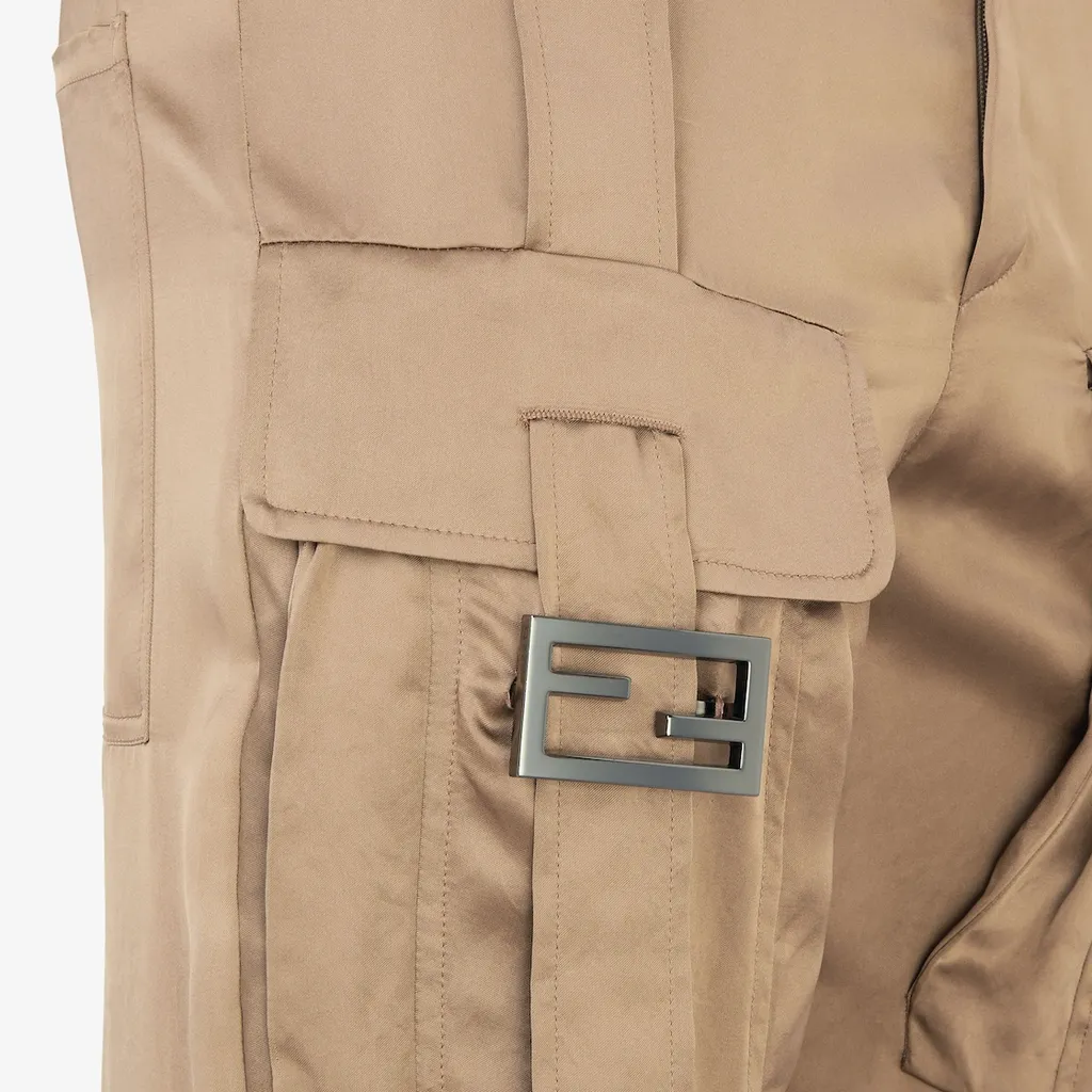 Fendi Low Rise Satin Pants