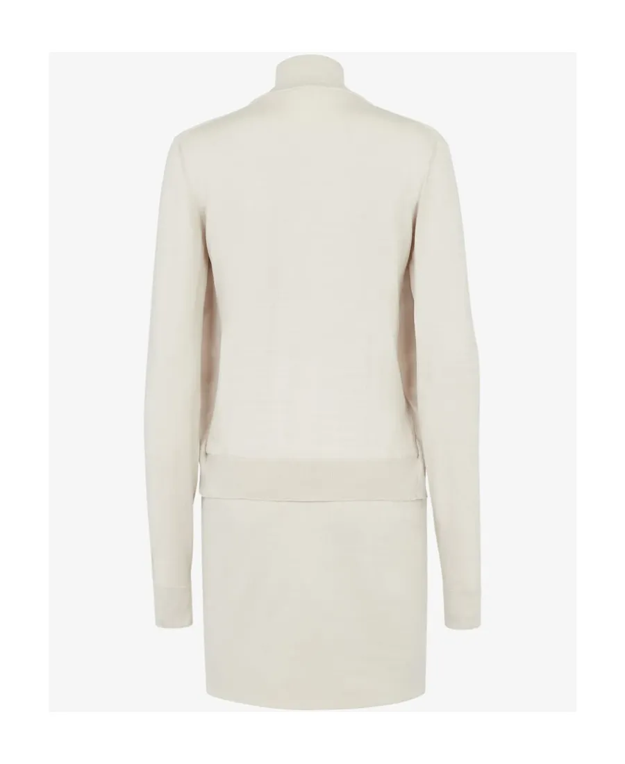 Fendi Embellished Logo Sleeveless Short Dress