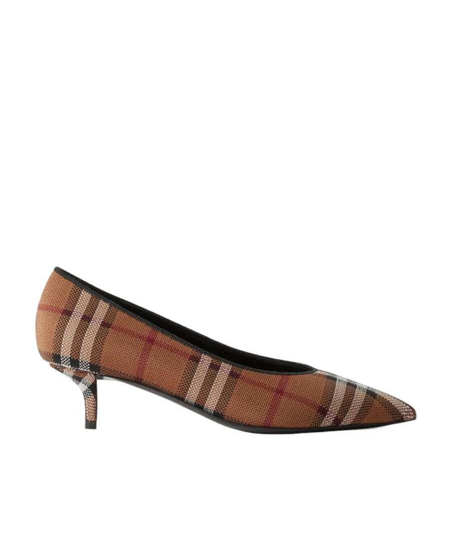 Plaid Pointed High Heels