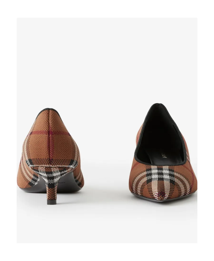 Plaid Pointed High Heels