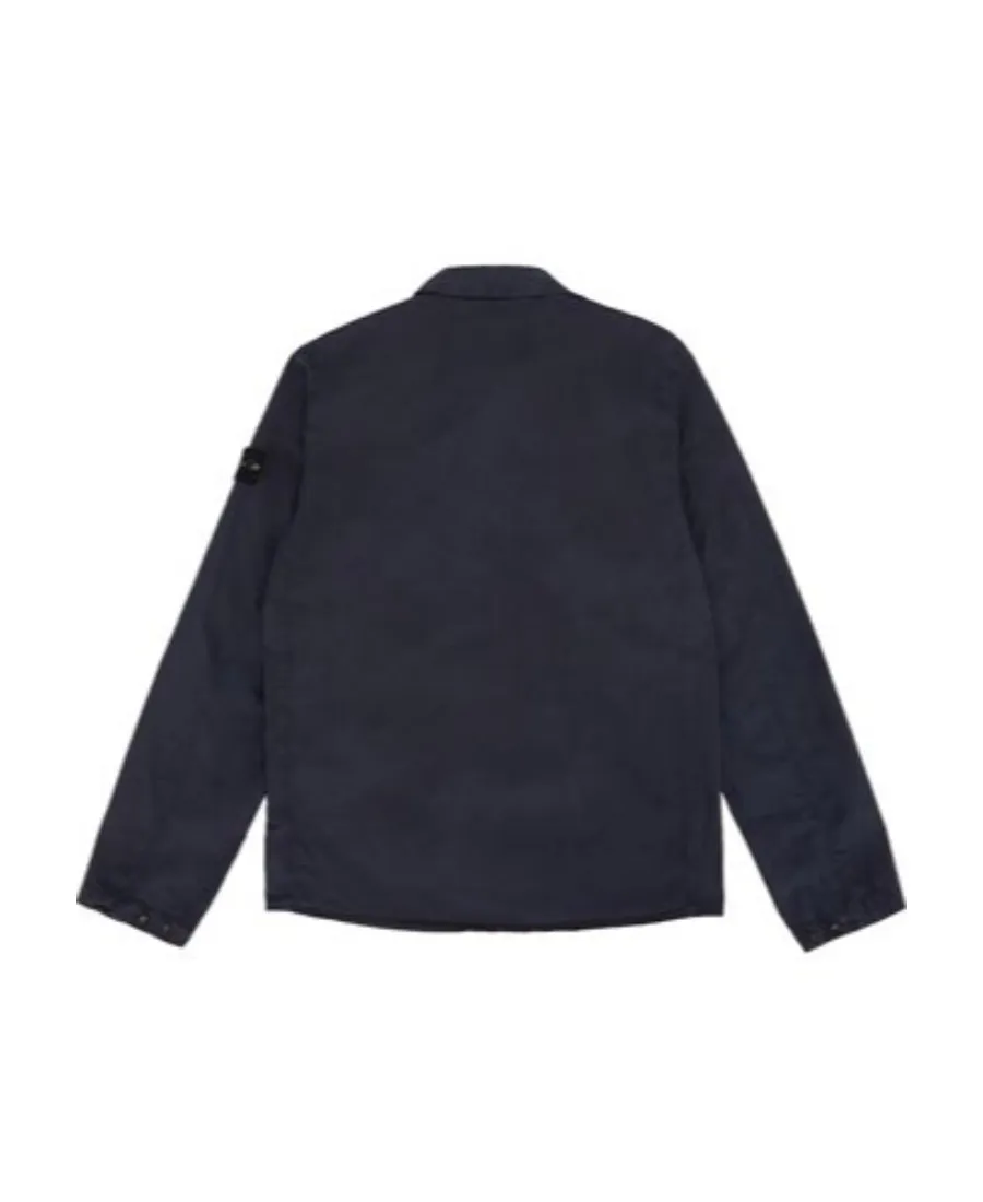 Logo-Patch Sleeve Shirt Jacket