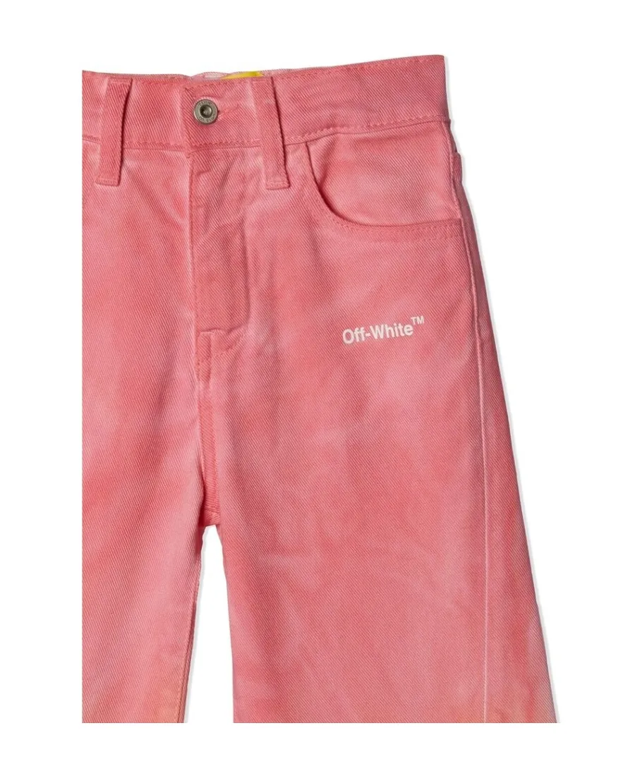 Helvetica Faded Wide Leg Trousers