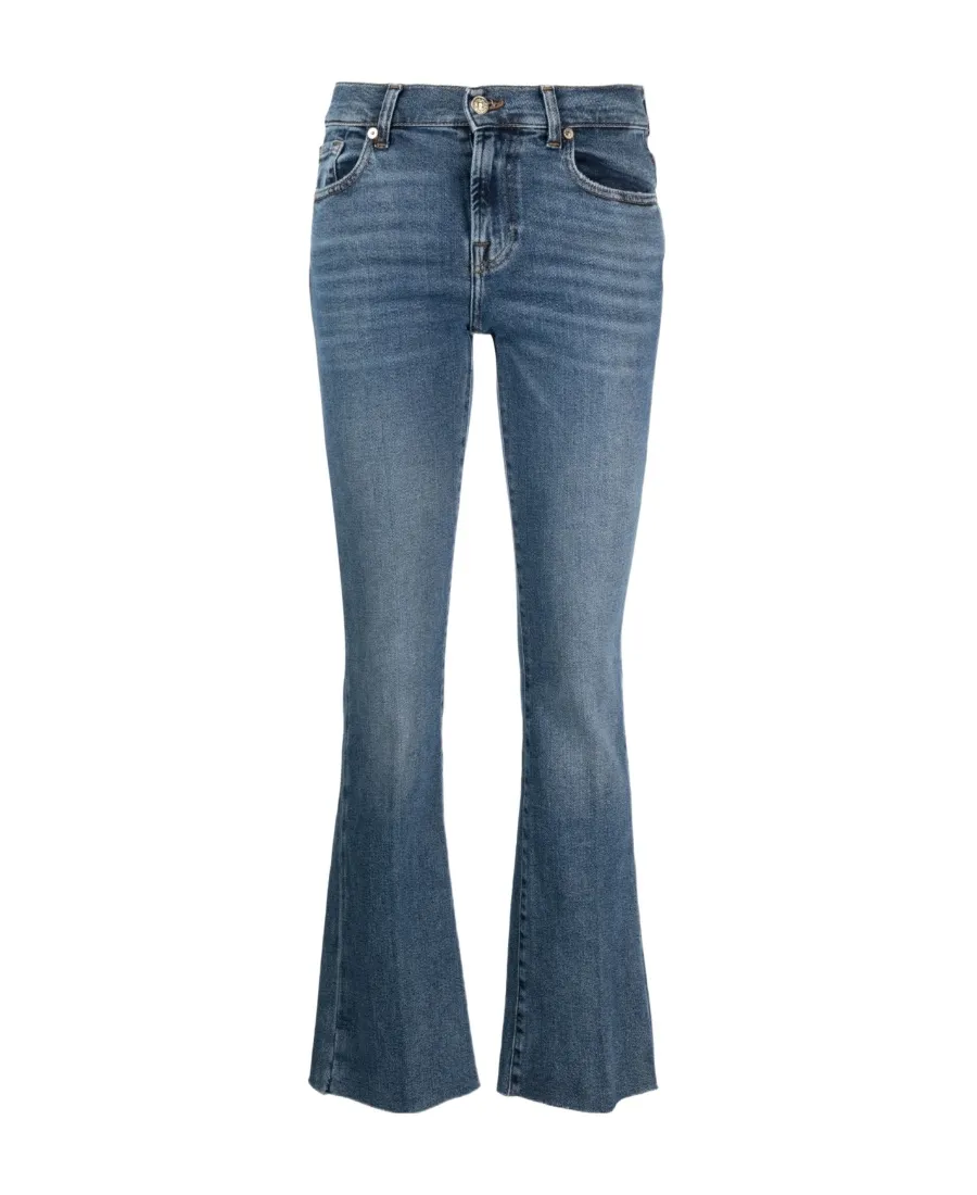 Logo-Patch Bootcut Jeans