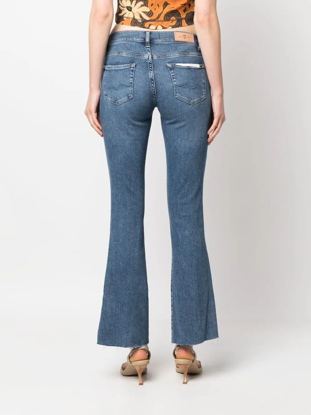 Logo-Patch Bootcut Jeans
