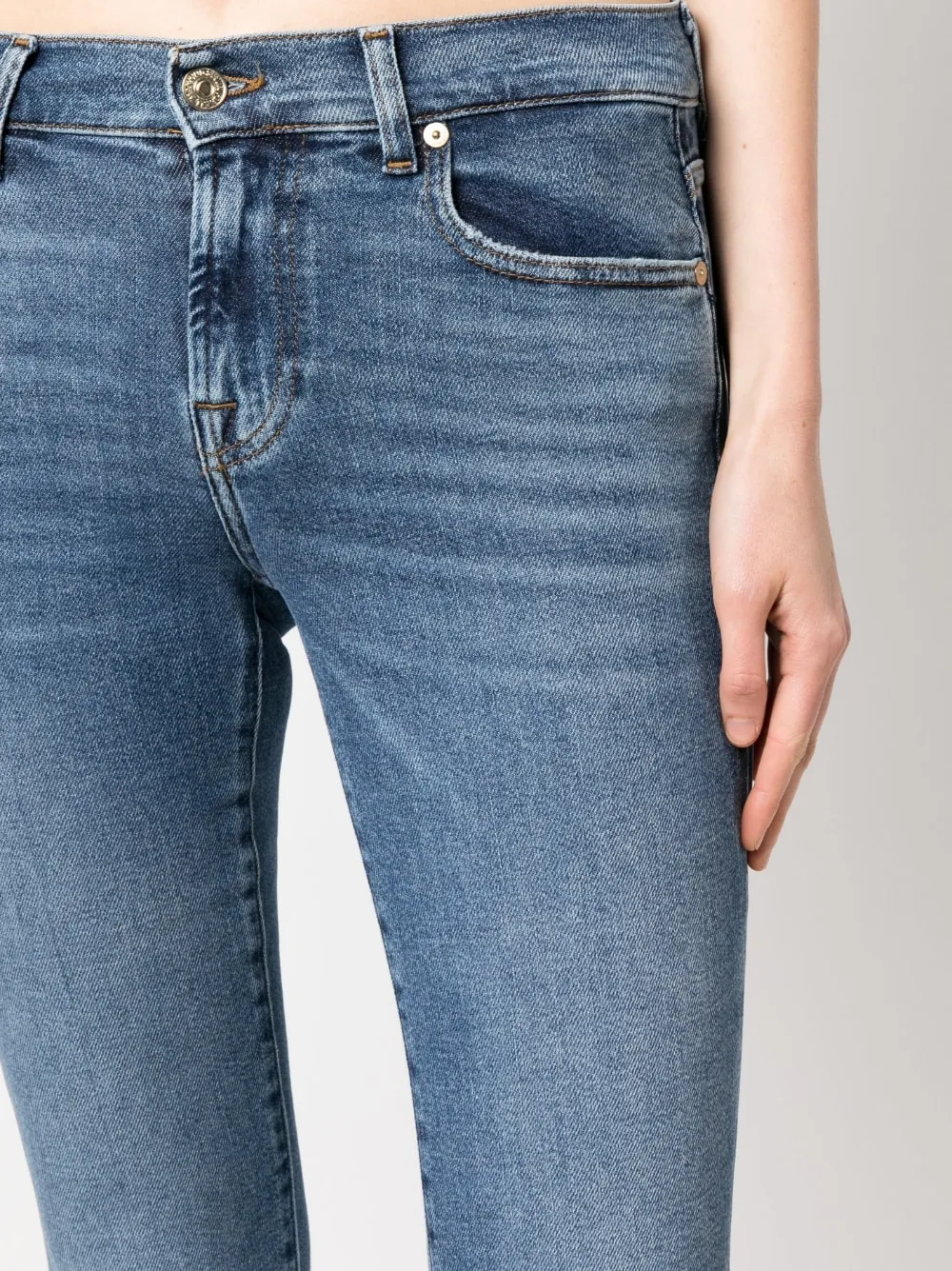 Logo-Patch Bootcut Jeans