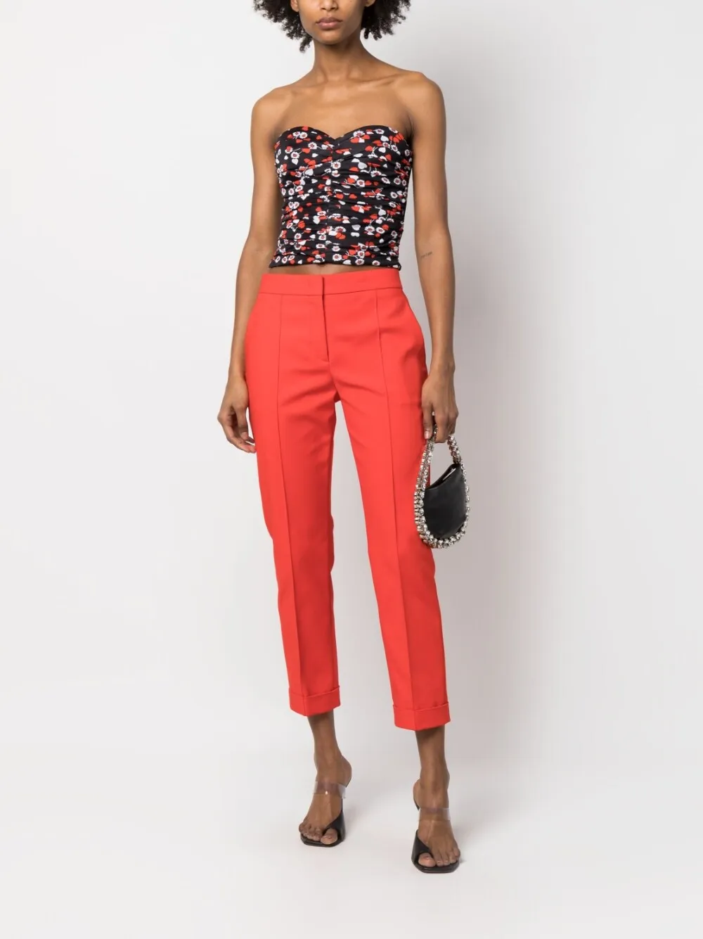 Cropped Tailored Trousers