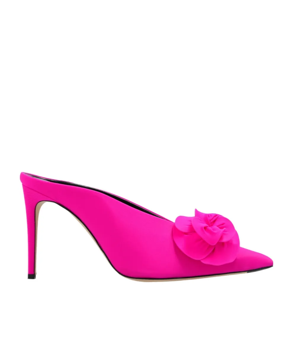 Victoria Beckham Floral Embellished Mules
