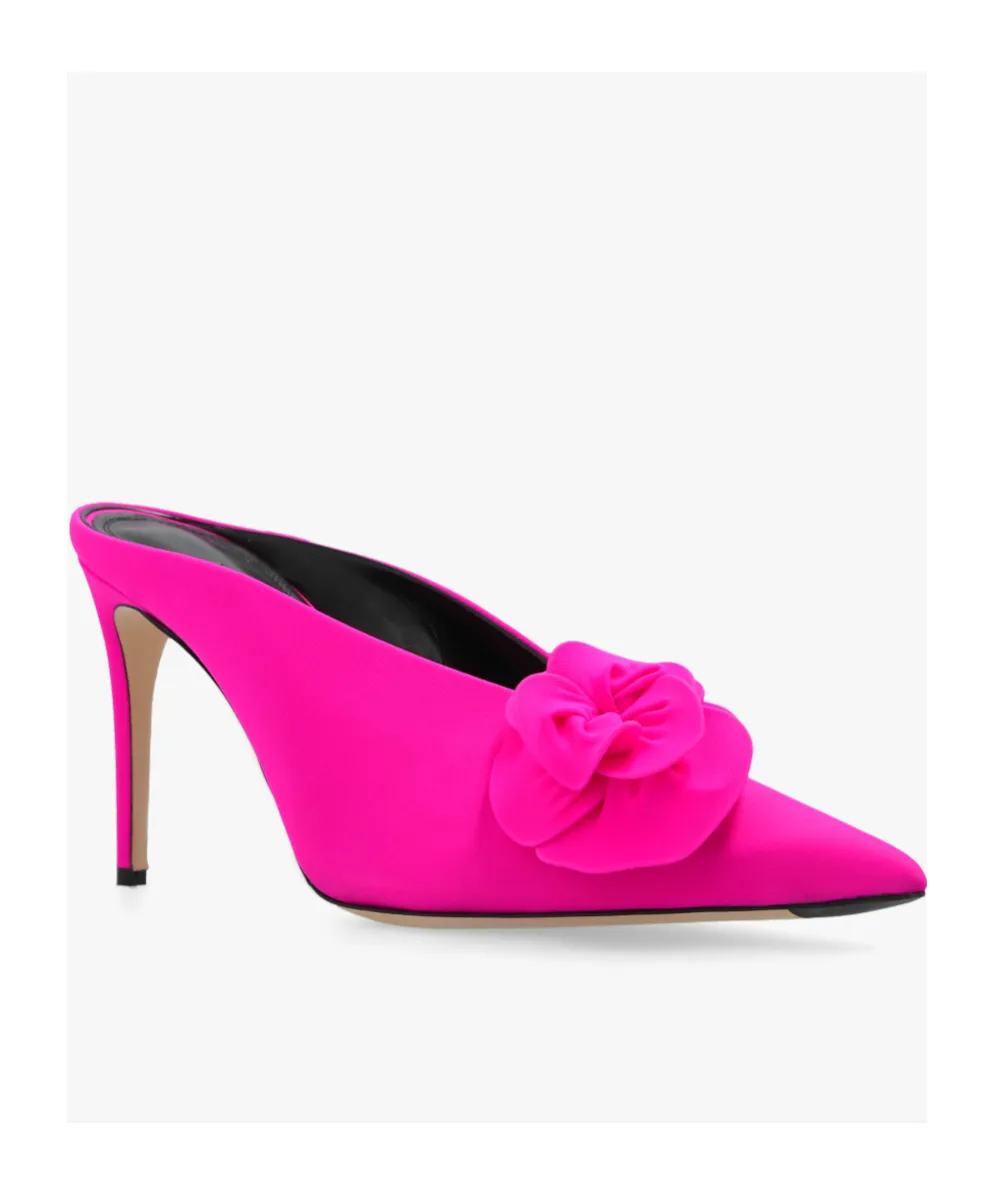 Victoria Beckham Floral Embellished Mules