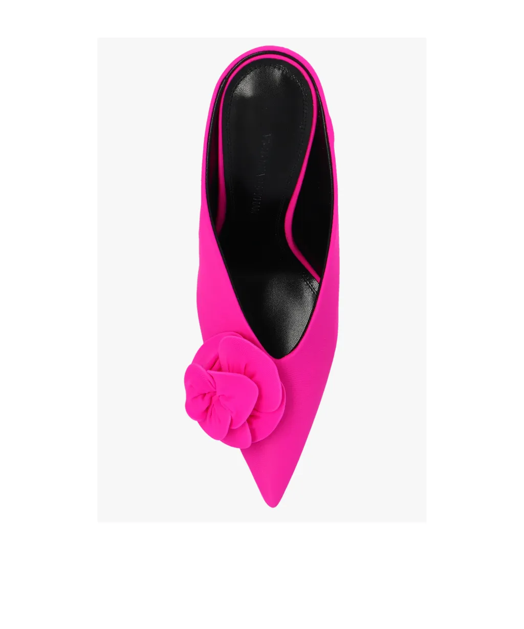 Victoria Beckham Floral Embellished Mules
