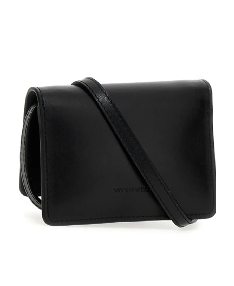 Y/Project Logo-Plaque Foldover-Top Crossbody Bag
