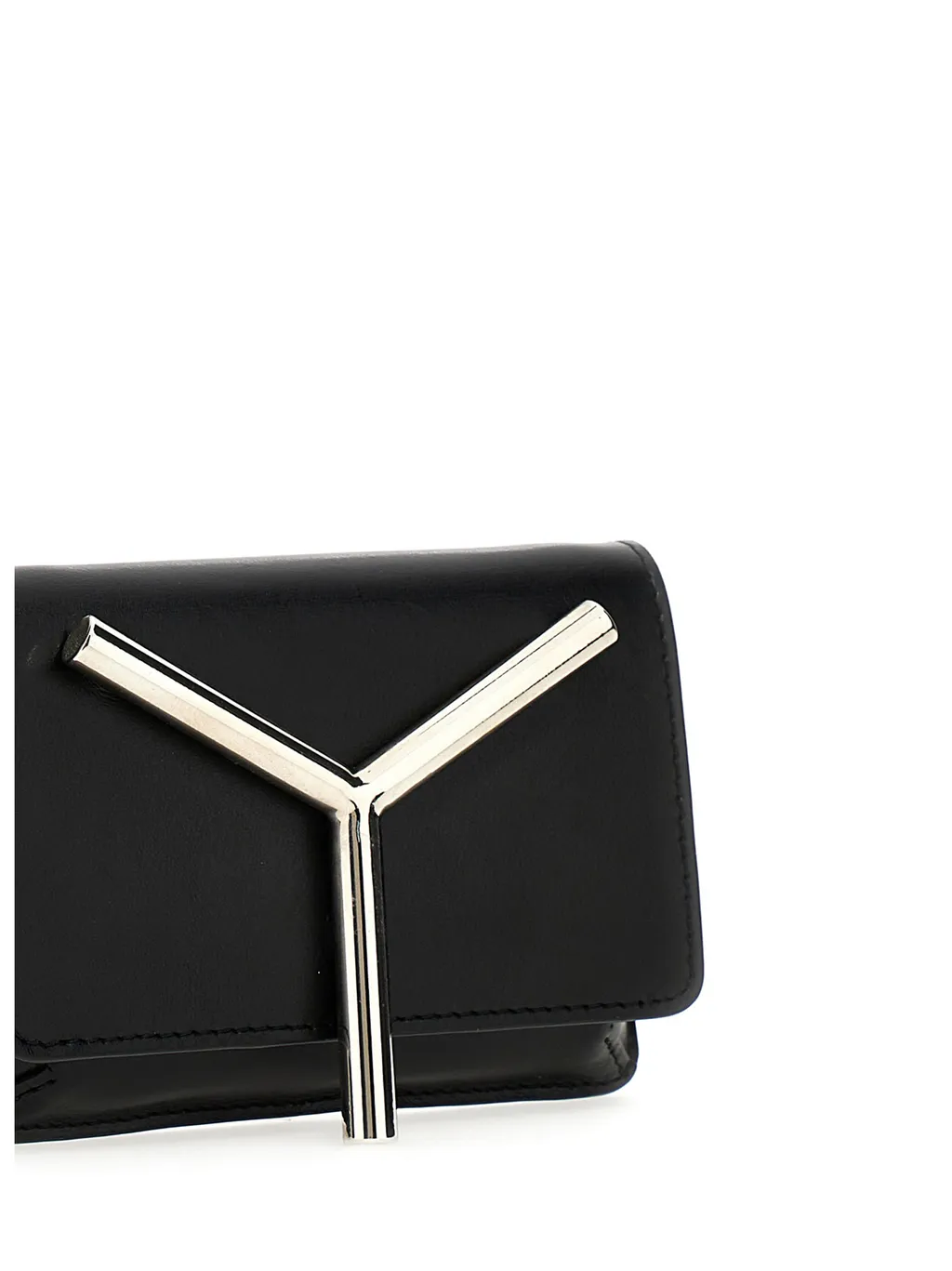 Y/Project Logo-Plaque Foldover-Top Crossbody Bag