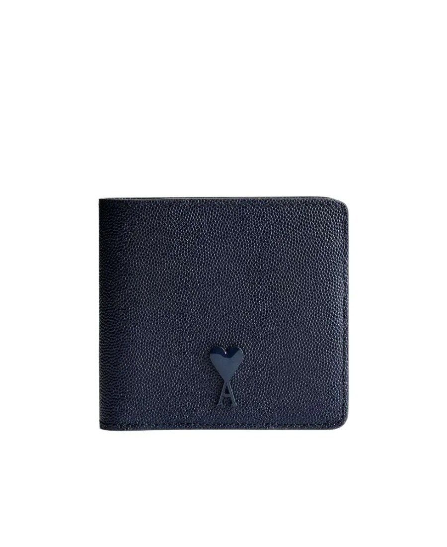 Logo-Plaque Leather Wallet