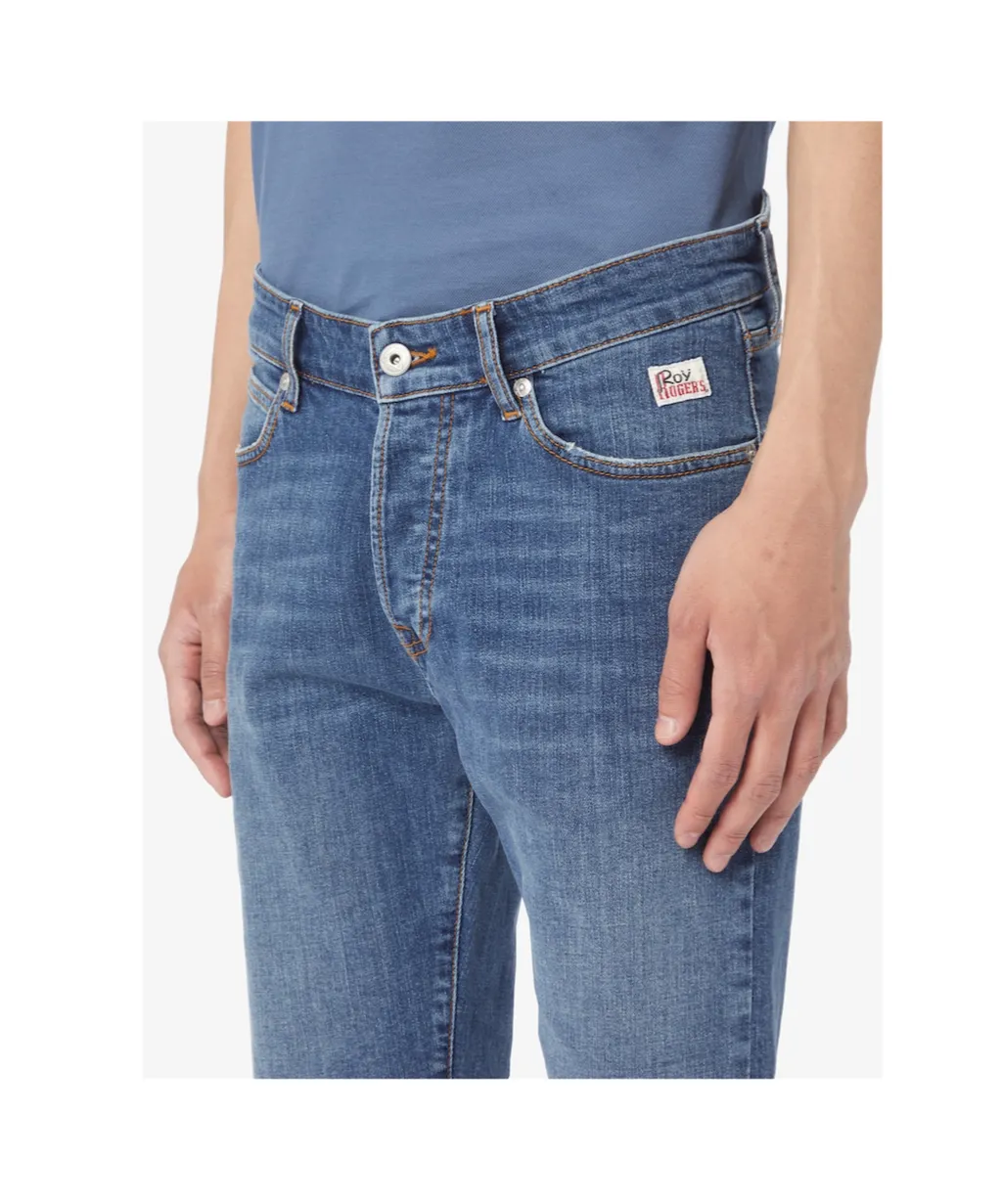 Belt-Loop Denim Shorts