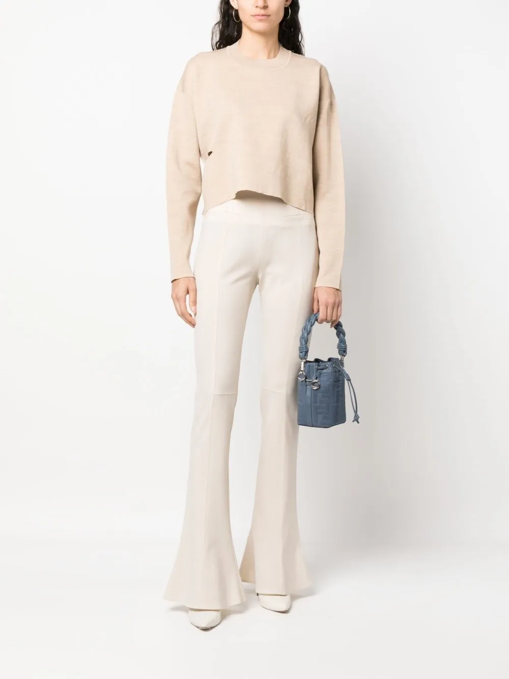 Fendi Long-Sleeved Crewneck Pullover