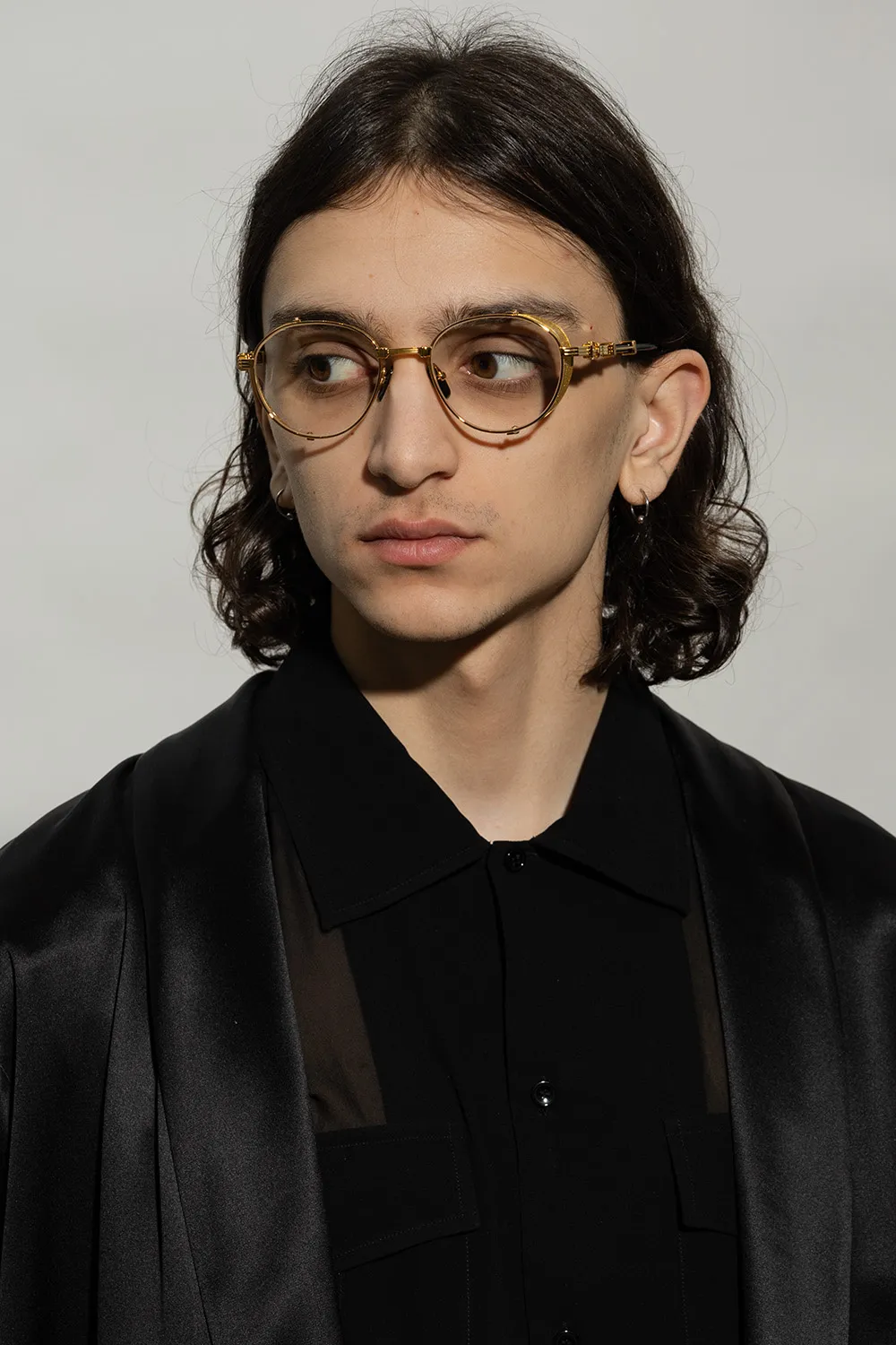 Balmain Eyewear Round Frame Glasses