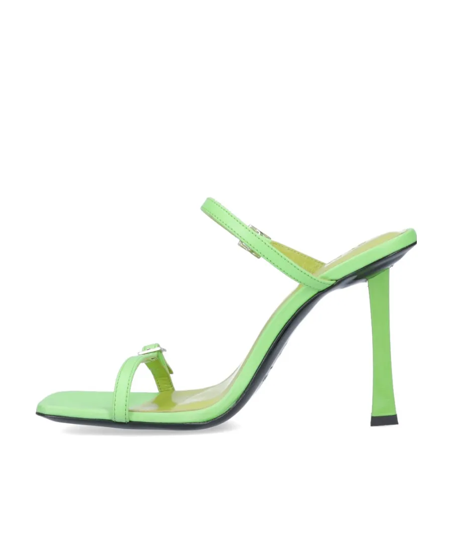 Buck-Down Detail Sandals