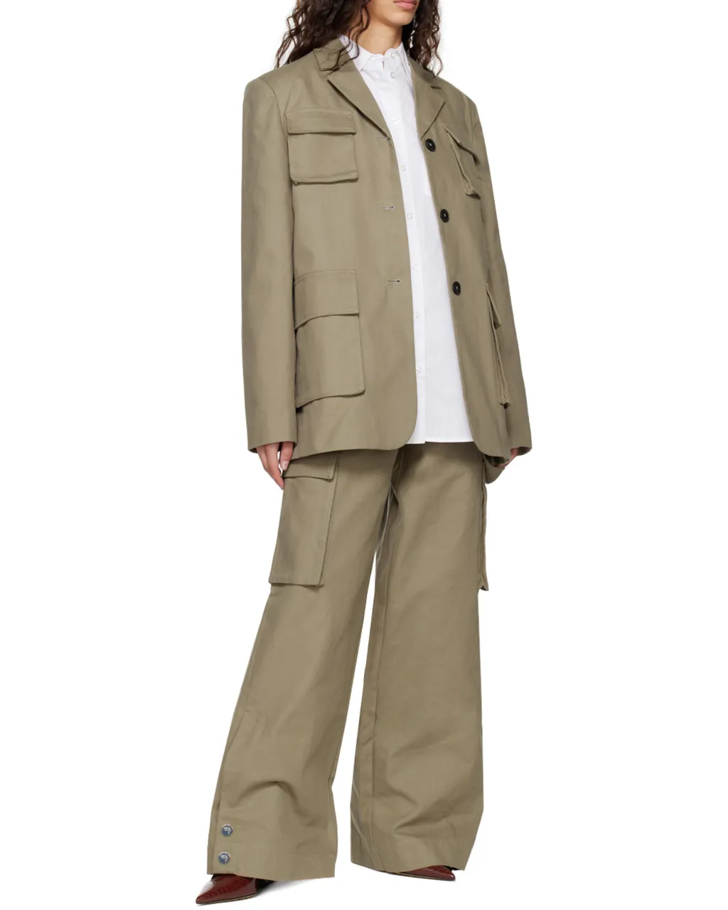 Lapel Long-Sleeved Casual Jacket