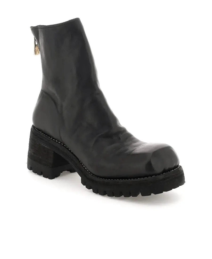 Square-Toed Ankle Short Boots