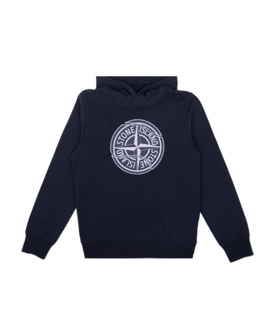 Logo-Patch Cotton Hoodie