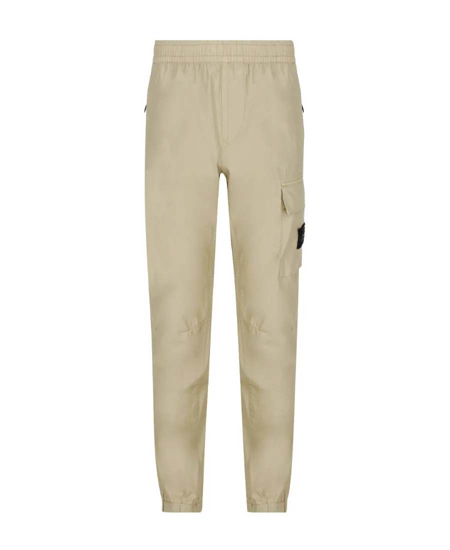 Compass-Motif Cotton Trousers