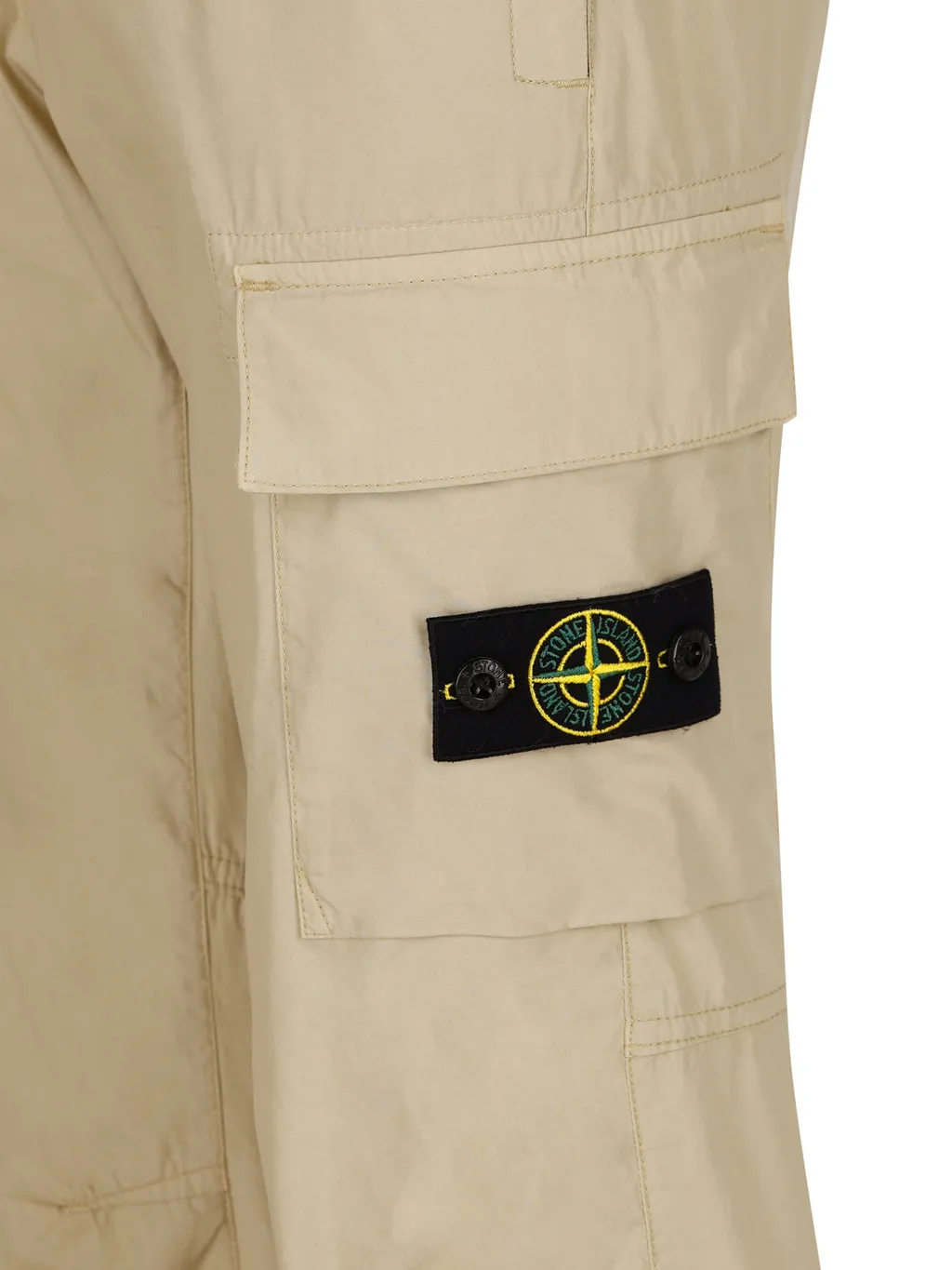 Compass-Motif Cotton Trousers