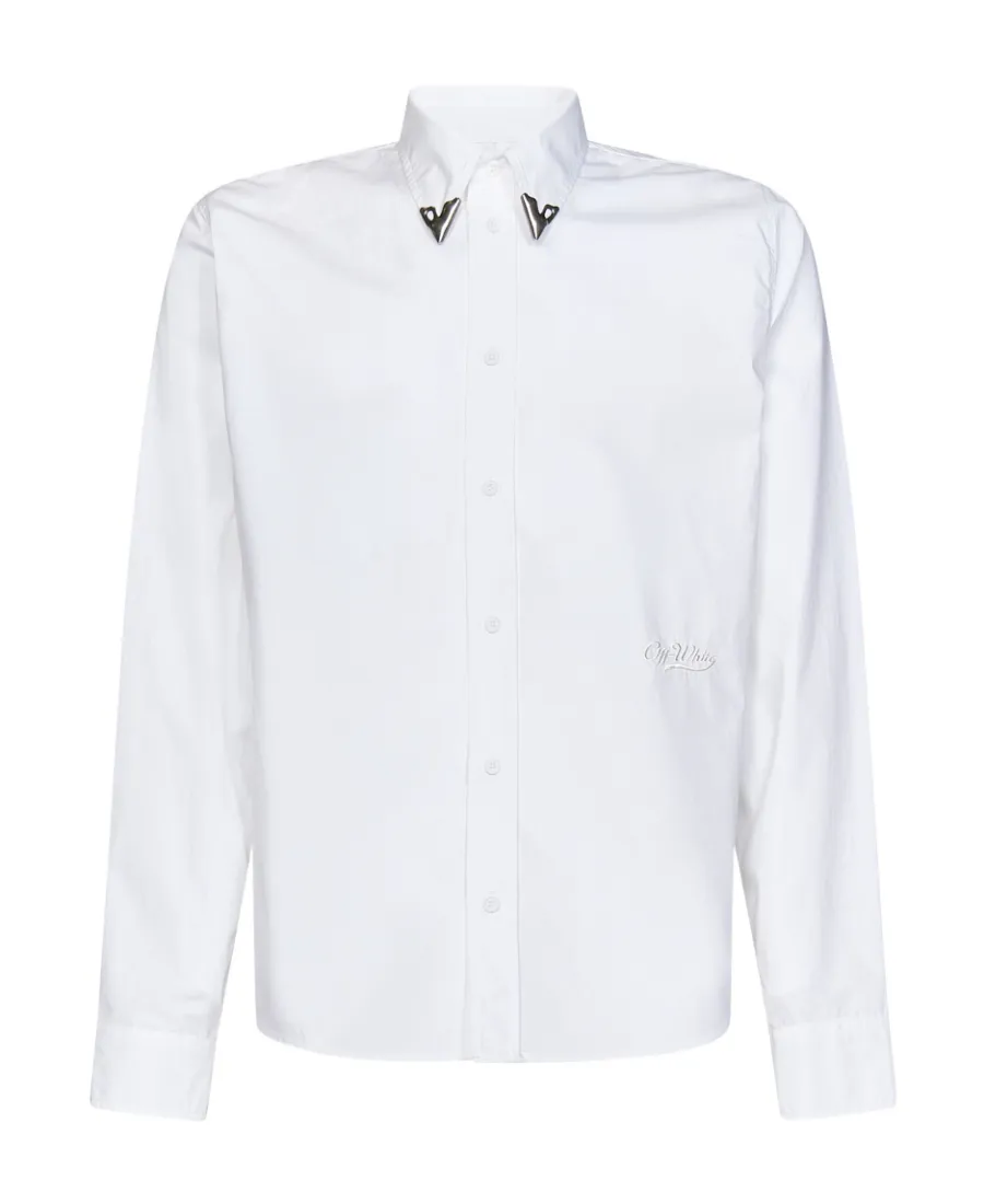Straight-Point Collar Shirt