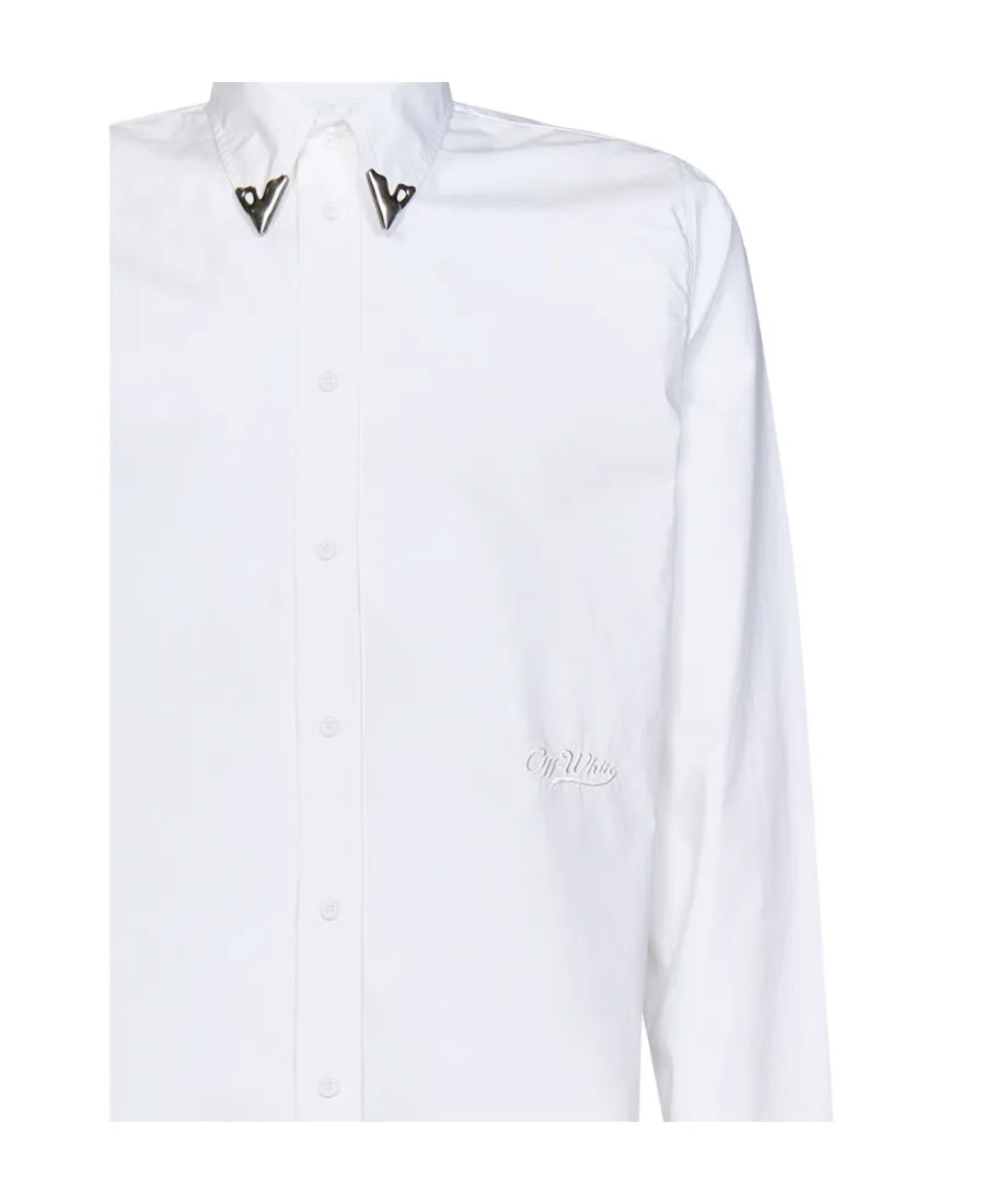 Straight-Point Collar Shirt