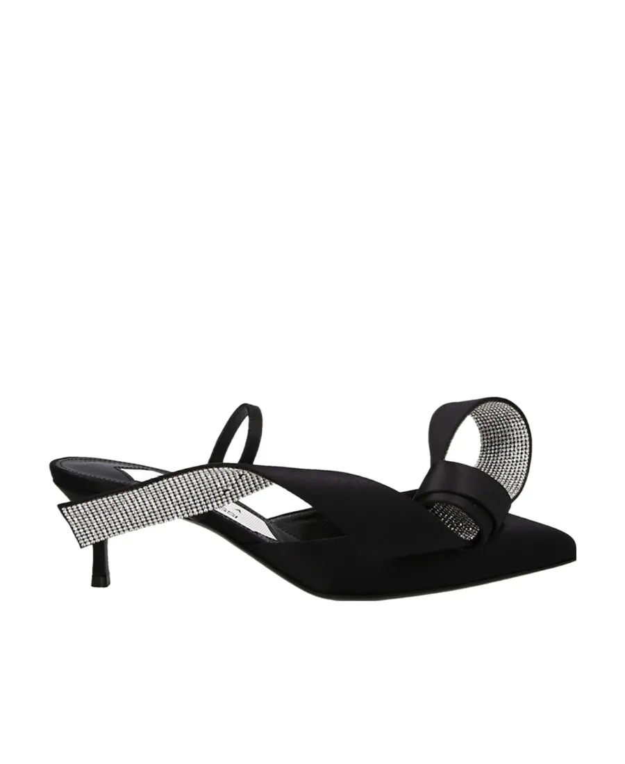 Sergio Rossi Marquise Bow Embellished Pumps