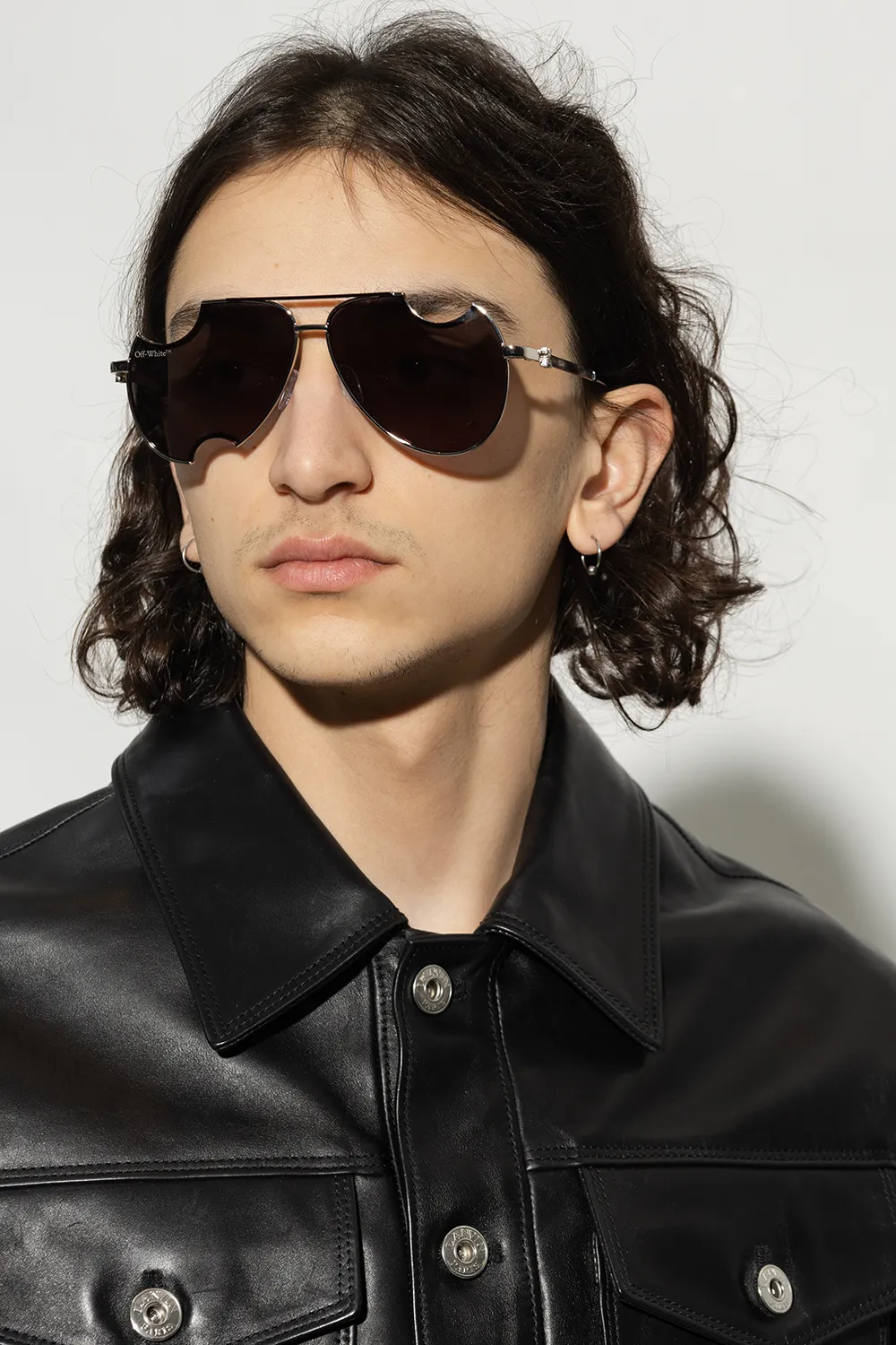 Off-White Dallas Cut-Out Aviator Sunglasses
