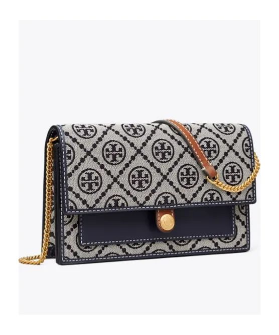 Tory Burch T Monogram Chain Wallet