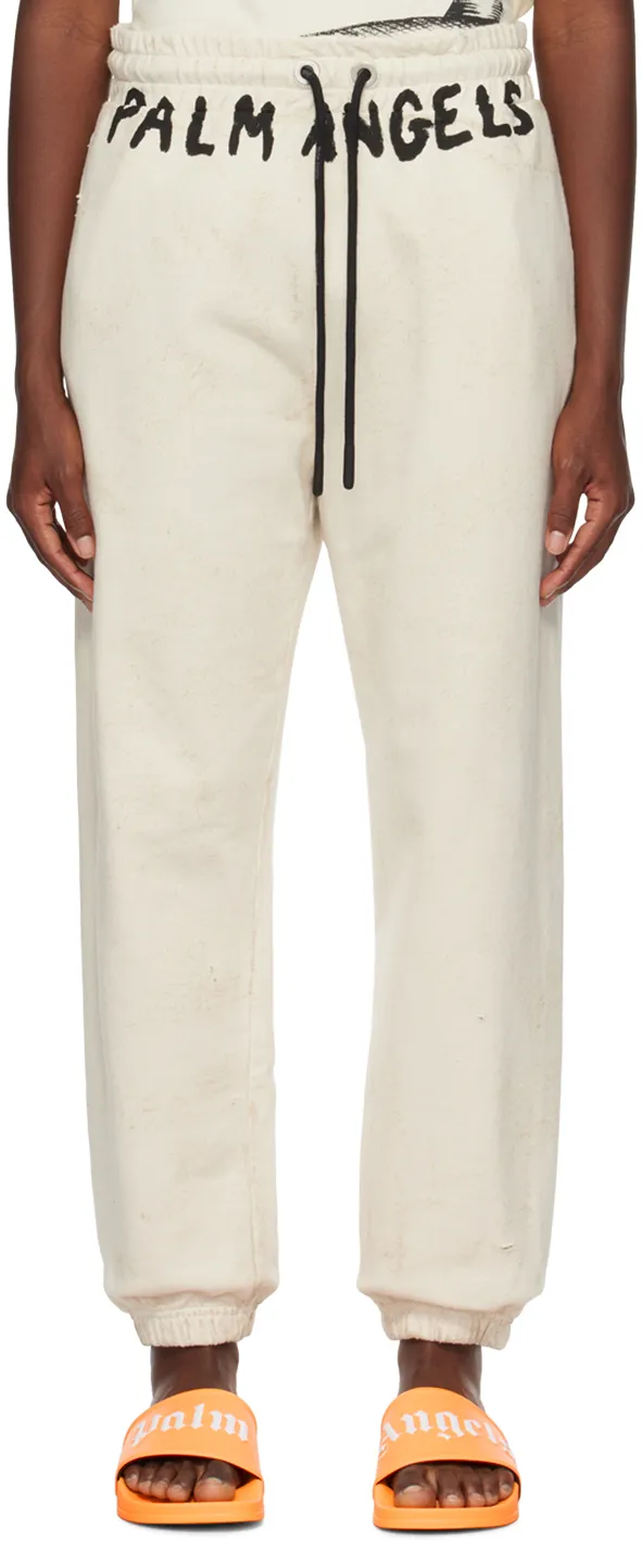 Palm Angels Logo-Printed Drawstring Track Pants