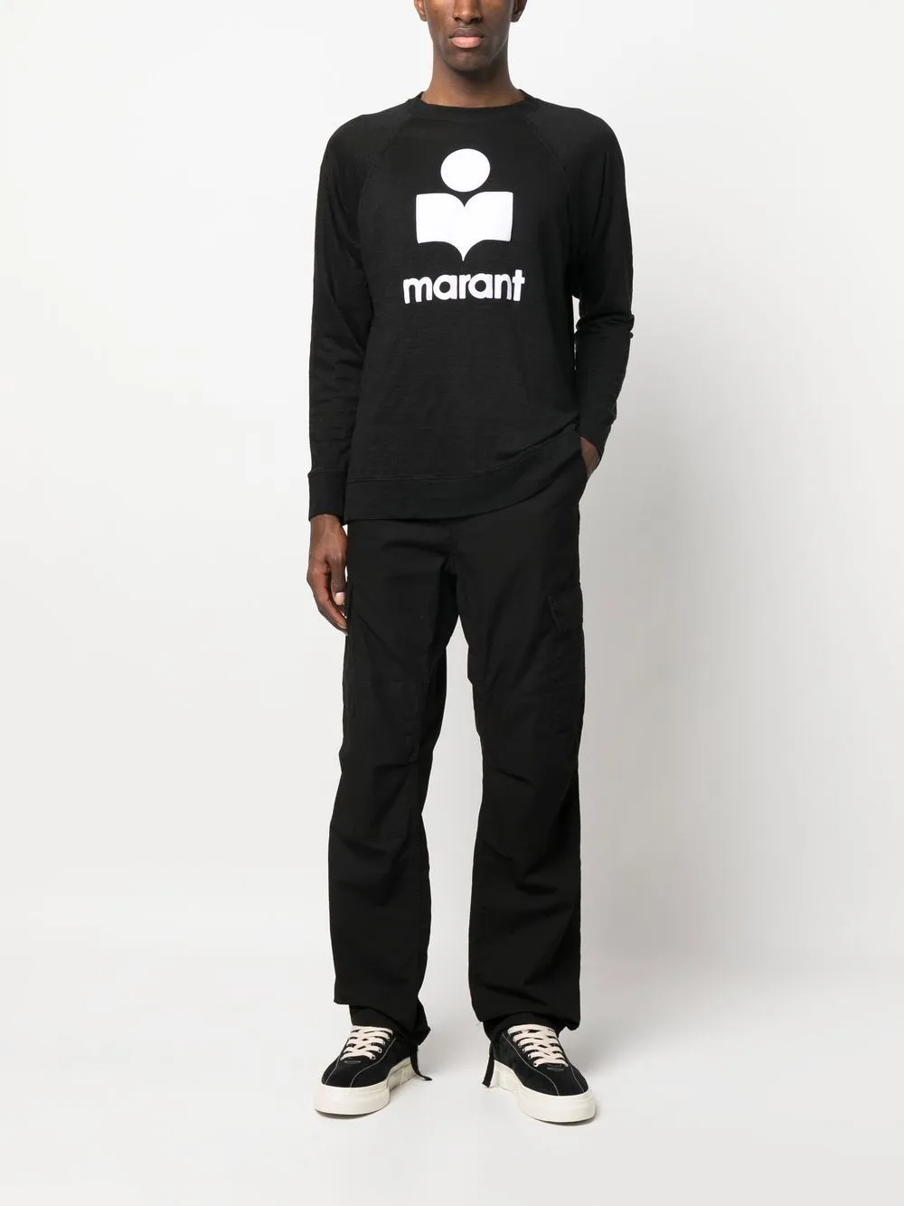 Isabel Marant Logo Printed Long-Sleeved Sweatshirt