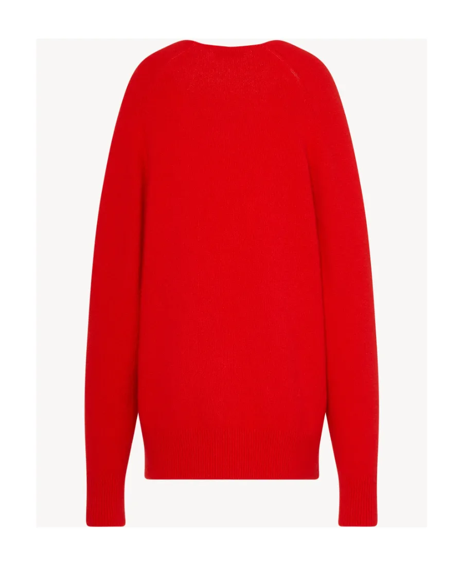 Open-Front Cashmere Jumper