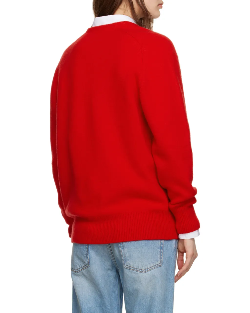 Open-Front Cashmere Jumper