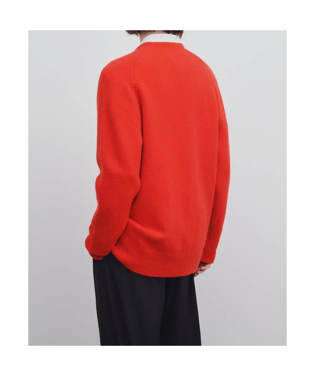 Open-Front Cashmere Jumper
