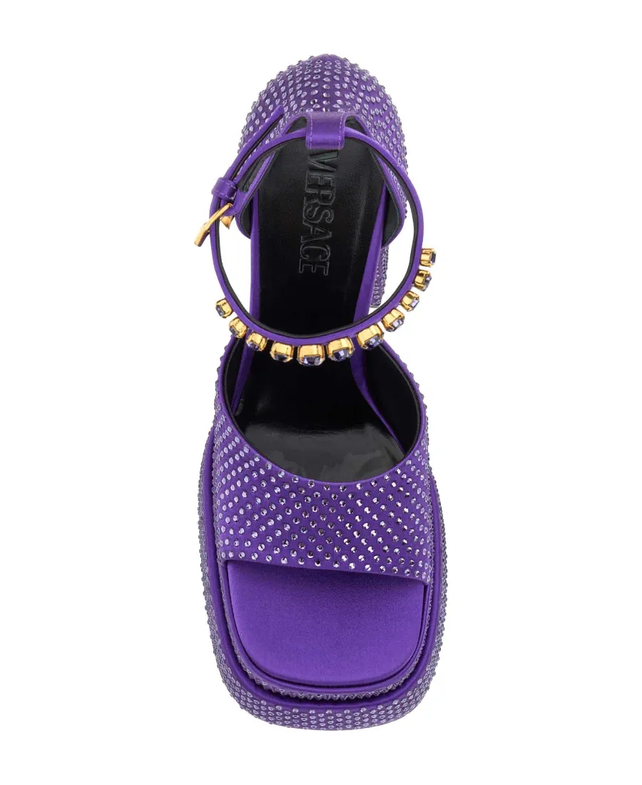 Versace Medus Aevitas Embellished Platform Sandals