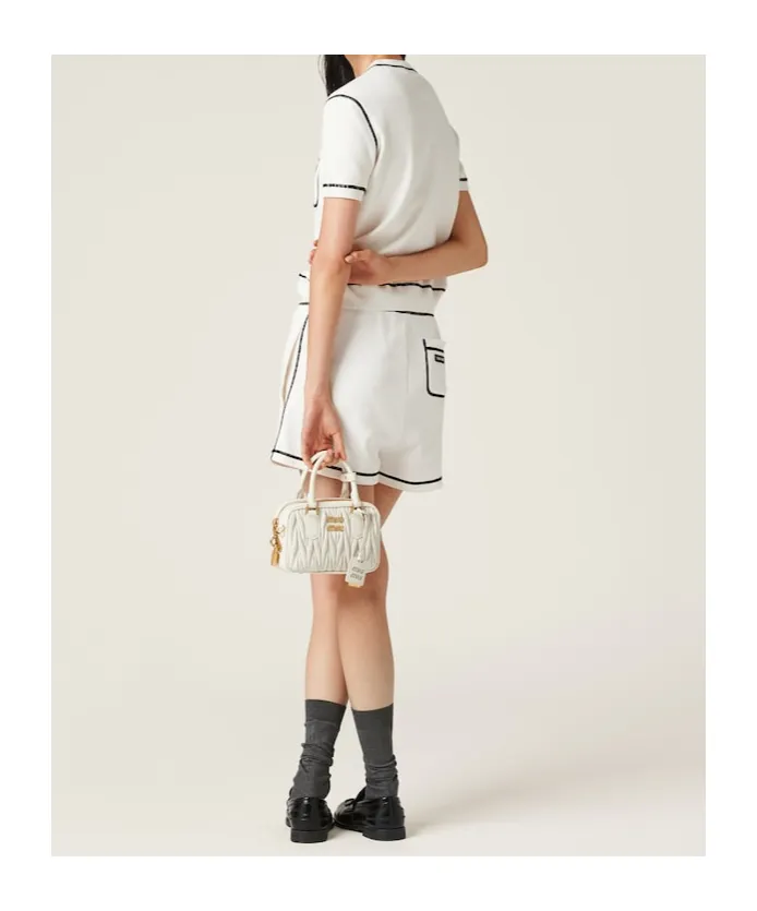 Contrast-Trim Cotton Shorts