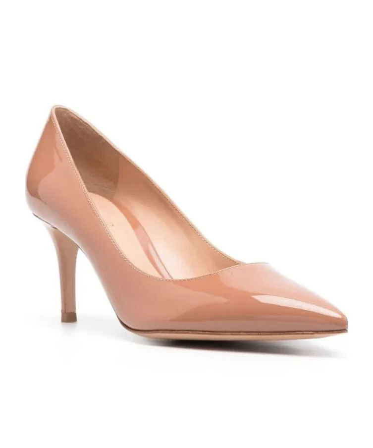 Pointed-Toe 70Mm Leather Pumps