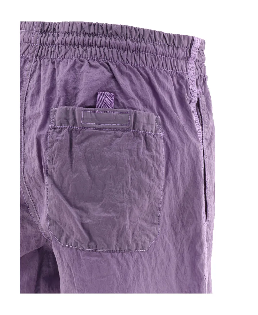 Stone Island Junior Logo Patch High Waist Swim Shorts