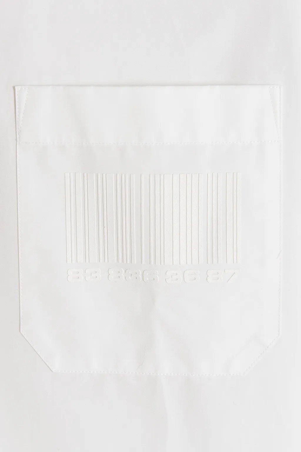 Vtmnts Barcode Printed Buttoned Shirt
