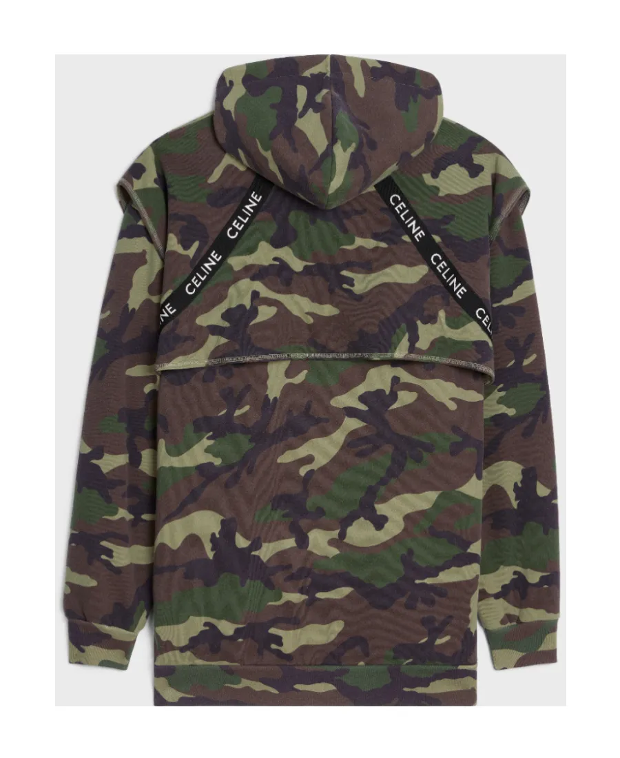 Celine Bands Hoodie In Fleece
