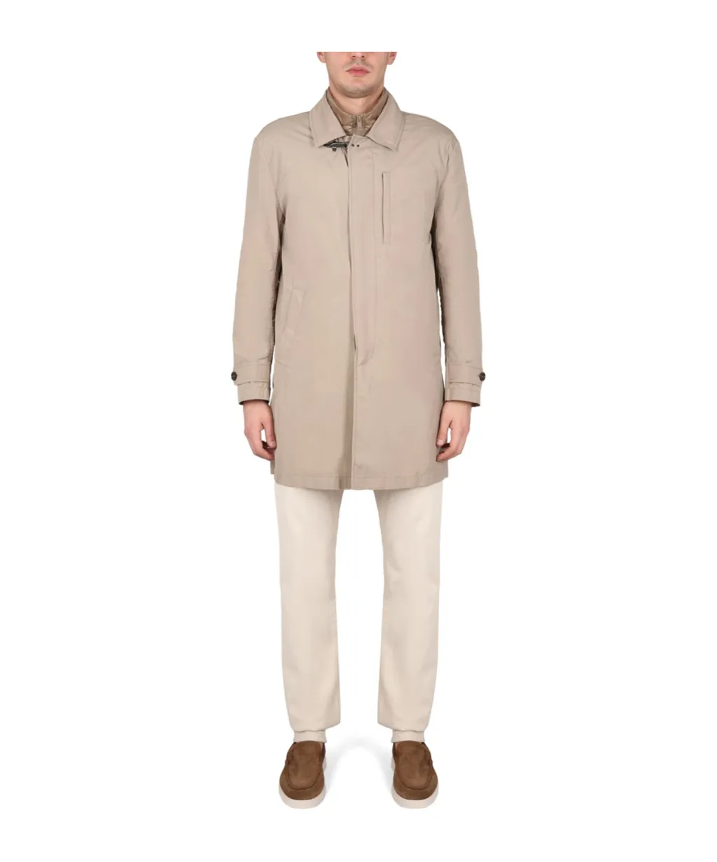Fay Single-Breasted Utility Coat
