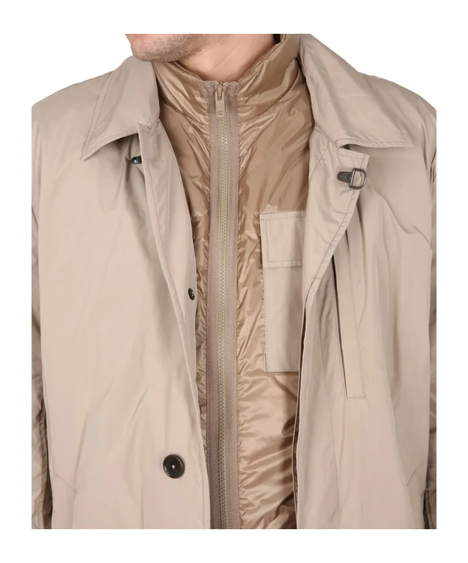 Fay Single-Breasted Utility Coat