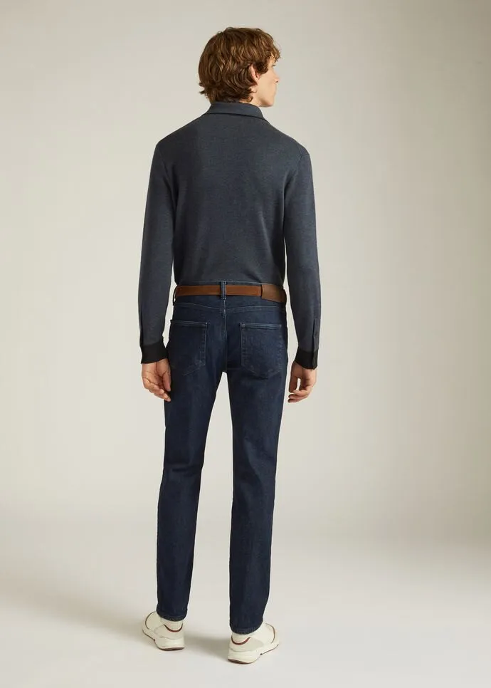 Long-Sleeved Polo Shirt
