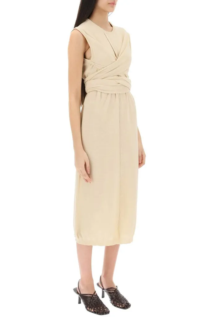 Tied-Waist Cotton Dress