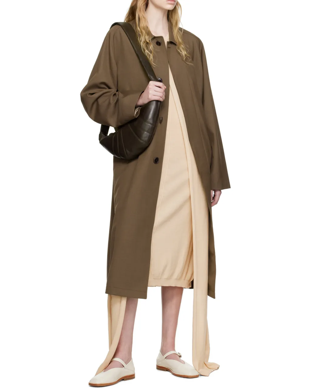 Tied-Waist Cotton Dress