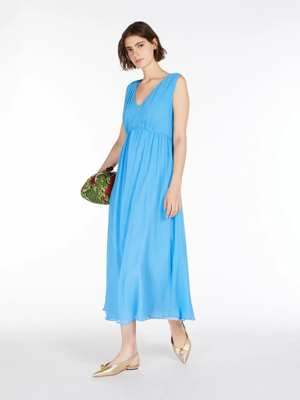 Sleeveless Crepe Dress
