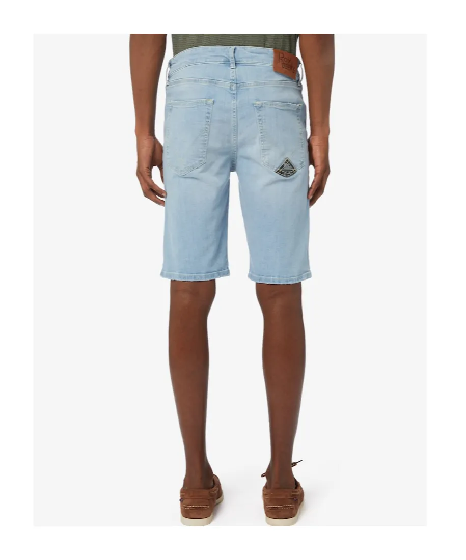 Belt-Loop Denim Shorts